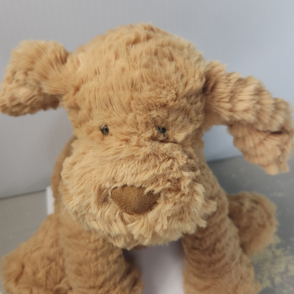 Jellycat Fluffy Tan Dog Plush - Picture 2 of 12